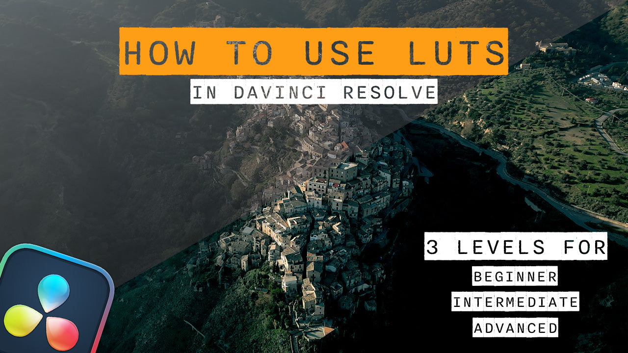 Load video: how to use LUTs in Davinci Resolve